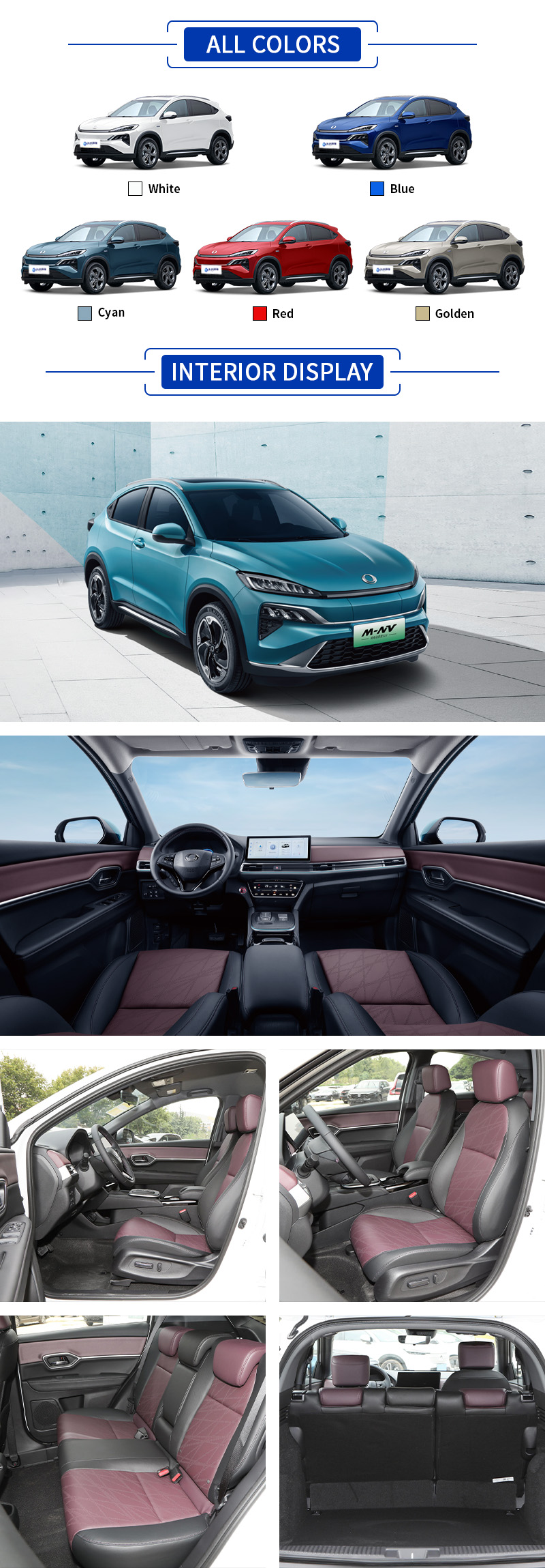 Dongfeng Honda M-NV All Colors,Dongfeng Honda M-NV All Interior Display